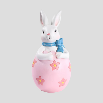 Bilde av Vintera - Utskåret Påskeharepar Eggpynt Ornament fra Velisse