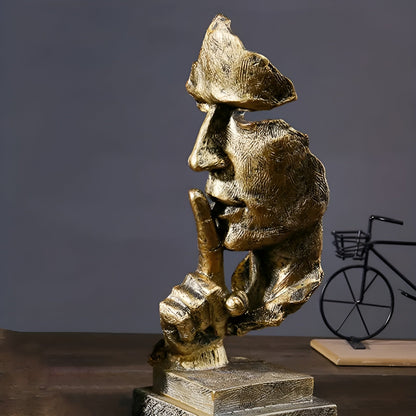 Abstrakt Tenkerskulptur – Moderne Dekorfigur i Harpiks | Perfekt for Stue og Kontor