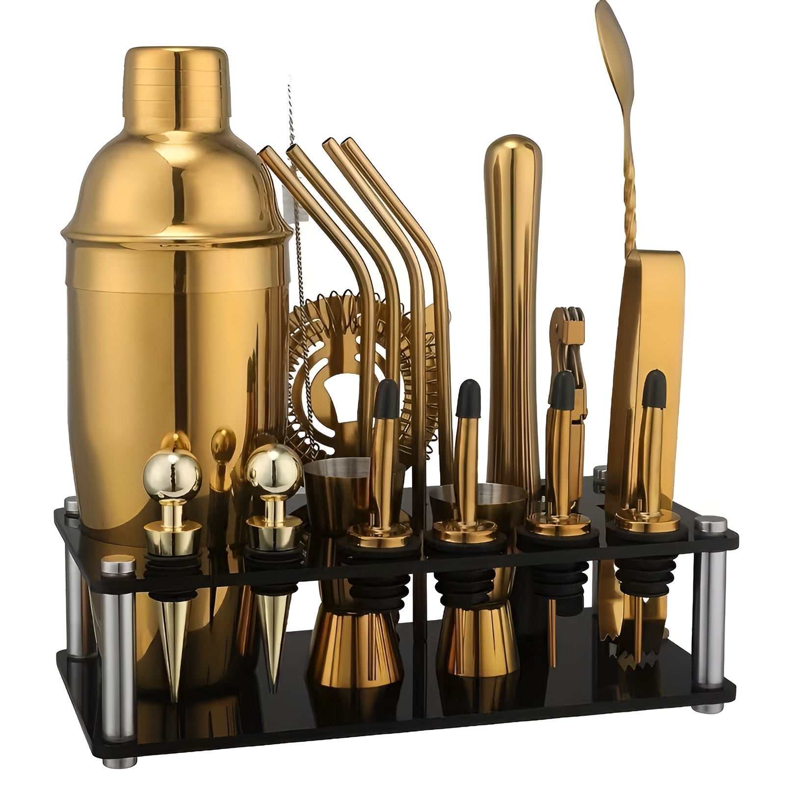 Cocktailshakersett i Rustfritt Stål – Premium og Slitesterkt | Perfekt for Hjemmebar og Kjøkken