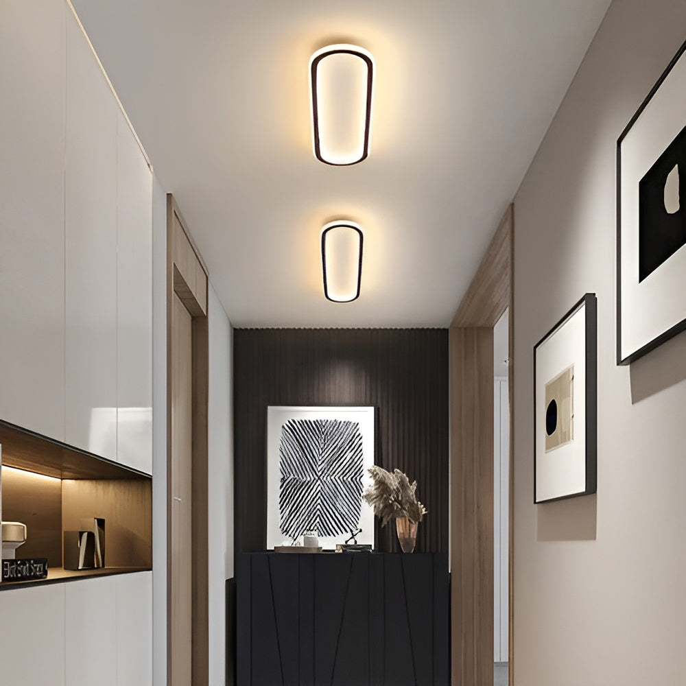 Oval LED Taklampe – Elegant og Moderne | Perfekt for Gang og Entré