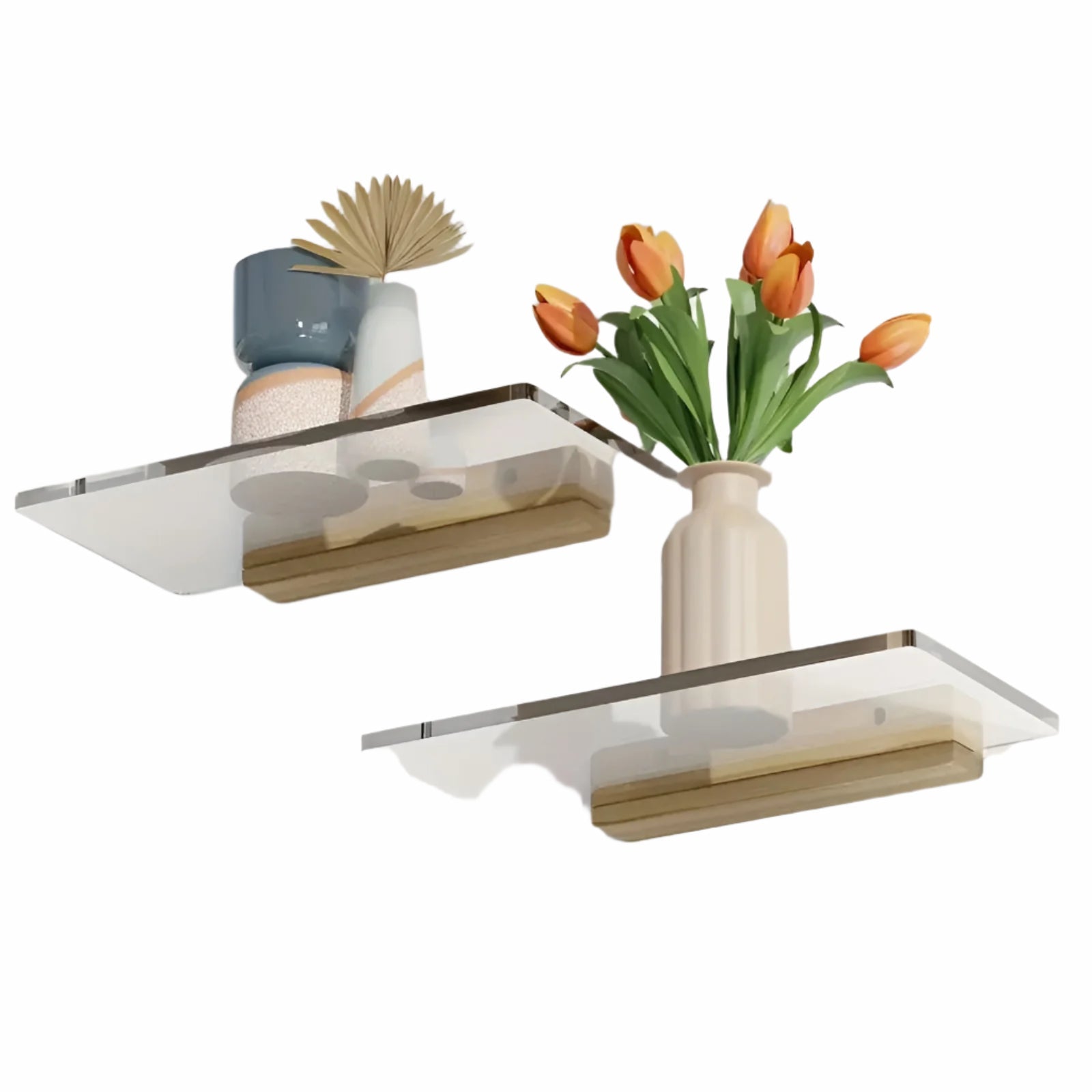Unsichtbares Wandregal aus Acryl – Schwebendes Design für Bücher, Deko & Gewürze