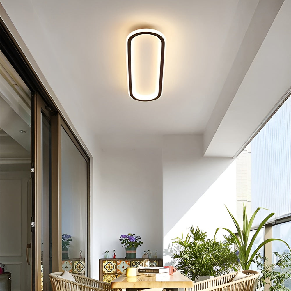 Oval LED Taklampe – Elegant og Moderne | Perfekt for Gang og Entré