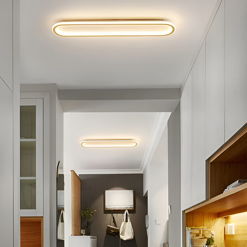 Oval LED Taklampe – Elegant og Moderne | Perfekt for Gang og Entré