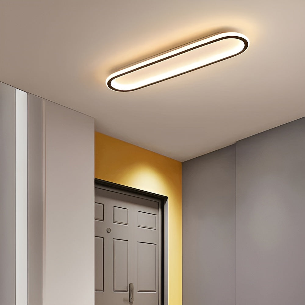 Oval LED Taklampe – Elegant og Moderne | Perfekt for Gang og Entré