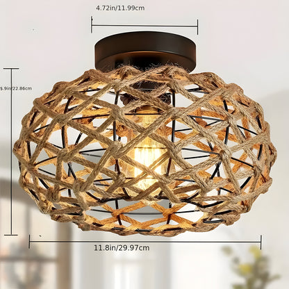 Vardal - Taklampe I Hampetau Og Kystinspirert Design