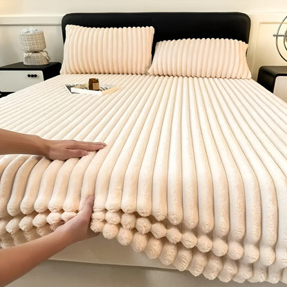 Spannbettlaken aus Milchsamt – Weich, Warm und Gemütlich | Perfekt für Herbst & Winter