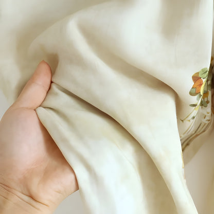 Pysjamassett i Bambusfiber – Retro Blomstertrykk, Pustende Komfort