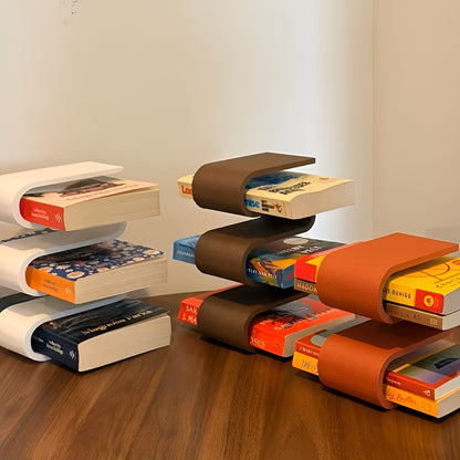 Skulpturell Bokholder – Moderne 3D-printet Design | Stilfull Dekor til Skrivebord og Hylle