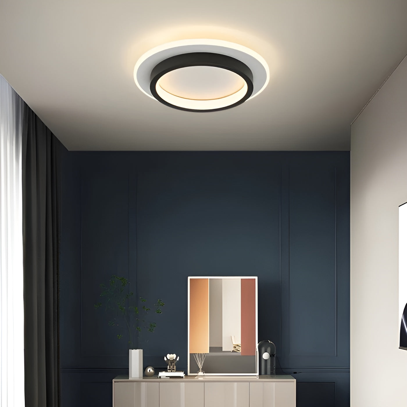 Rund Taklampe – Slankt og Moderne Design | Perfekt for Stue og Spisestue