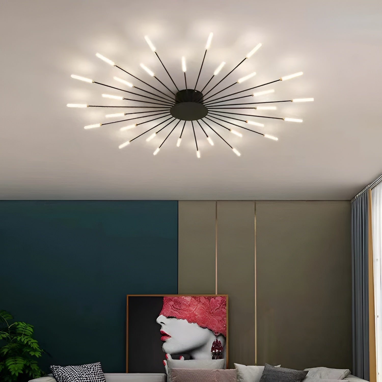 LED Taklampe – Moderne og Stilren | Perfekt for Stue og Oppholdsrom