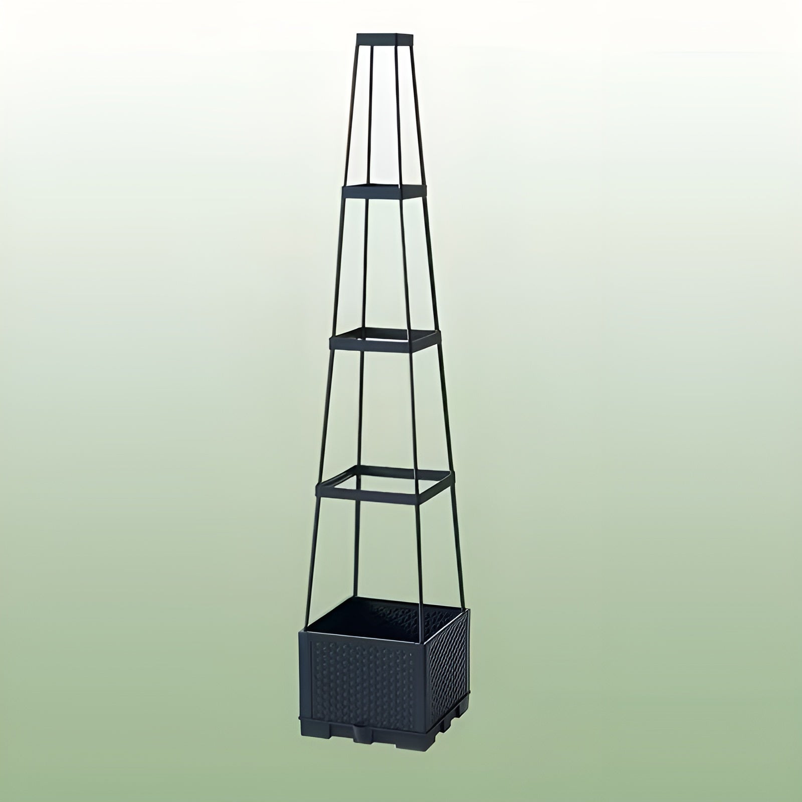 Selvvannende Plantekasse med Espalier – Perfekt for Tomater og Klatreplanter | Slitesterk Plast for Hage og Balkong