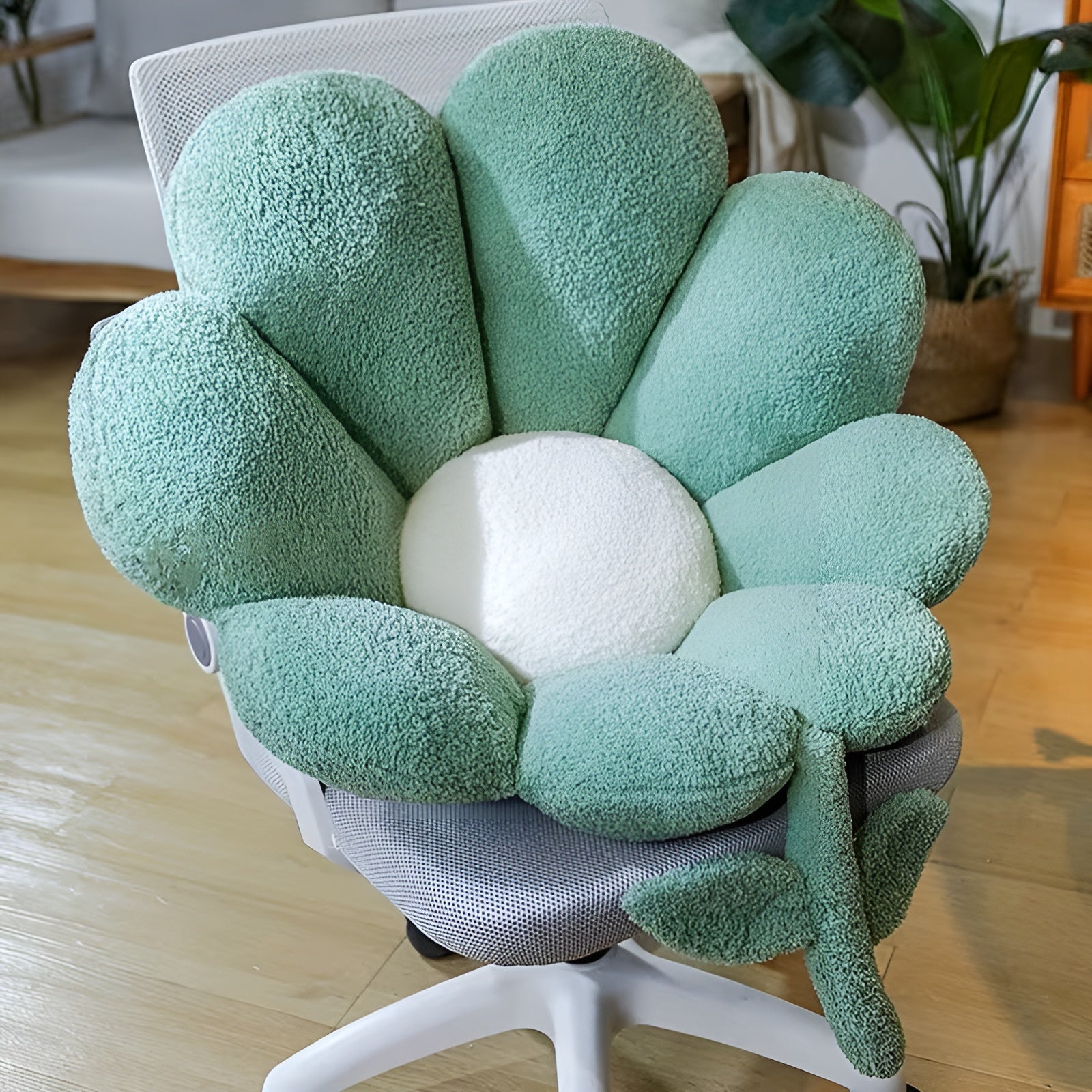 Blomsterformet Sittepute – Myk og Komfortabel | Dekorativ Pute for Sofa Soverom og Stue - Pynteputer