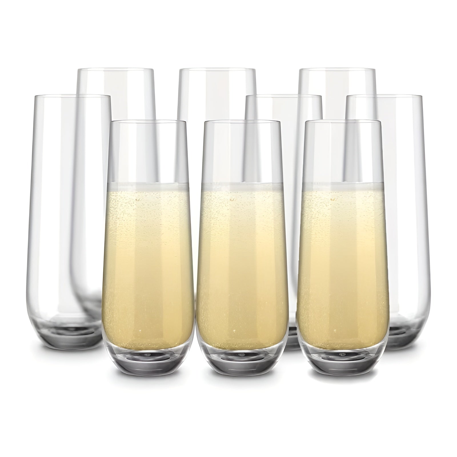 Champagneglass 9-pk – Roséfarget Og Elegante | 300 ML Til Prosecco, Mimoser Og Fest