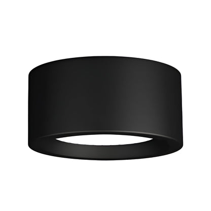 Moderne LED-Taklampe – Rund Design med Varmt Lys | Koselig Belysning til Alle Rom - D10 × H7cm(7W) / Svart / Hvitt Lys