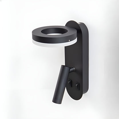 Geometrisk Vegglampe – To Lyskilder og Nedovervendt Lys | Moderne og Dekorativ