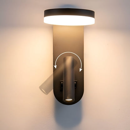 Geometrisk Vegglampe – To Lyskilder og Nedovervendt Lys | Moderne og Dekorativ