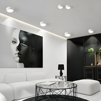 Moderne LED-Taklampe – Rund Design med Varmt Lys | Koselig Belysning til Alle Rom - Lysarmaturer for tak
