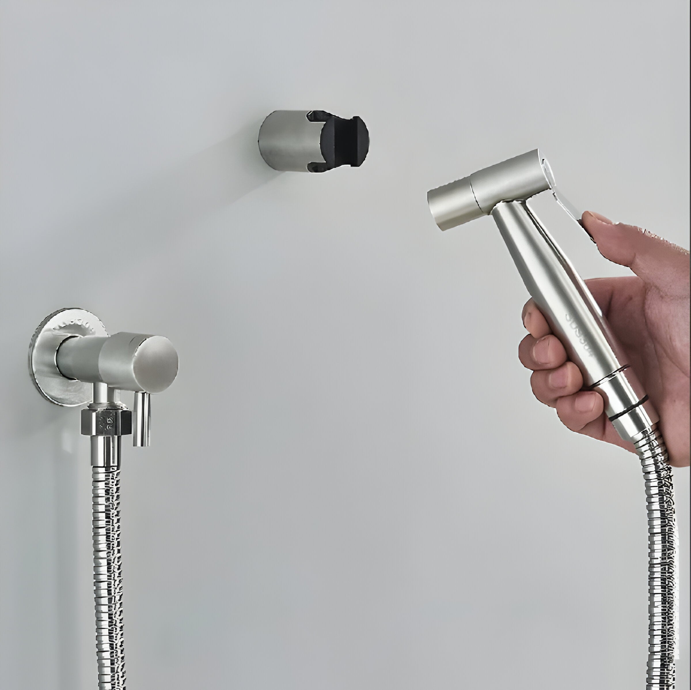 Bidetsprayer i Rustfritt Stål – Håndholdt Toalettdusj for Hygiene