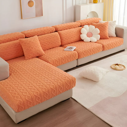 Fløyelssofaovertrekk Med Diamantmønster – Mykt Og Luksuriøst | Passer Perfekt Til Alle Sofaer