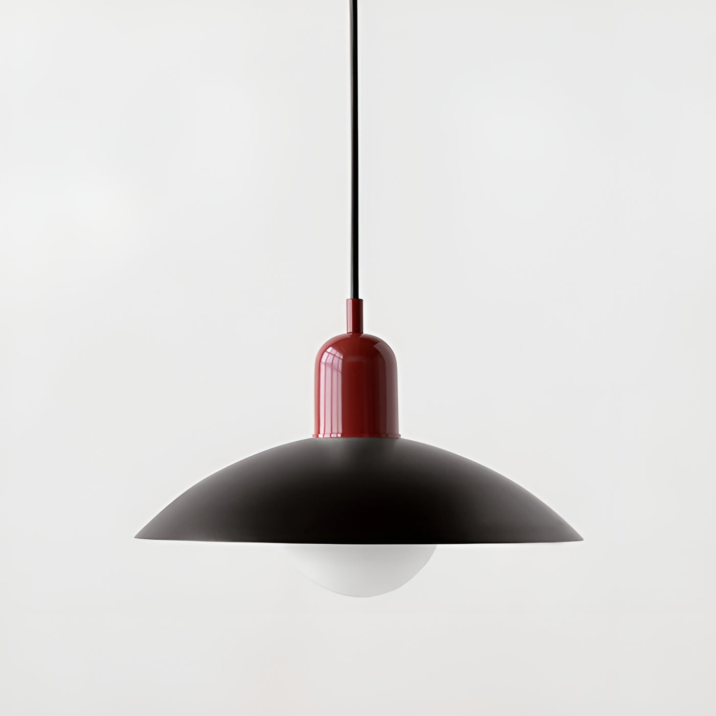 Pendellampe i Makron-Design – Mykt og Behagelig Lys | Perfekt for Hjemmet - Rød / Svart - Lysarmaturer for tak