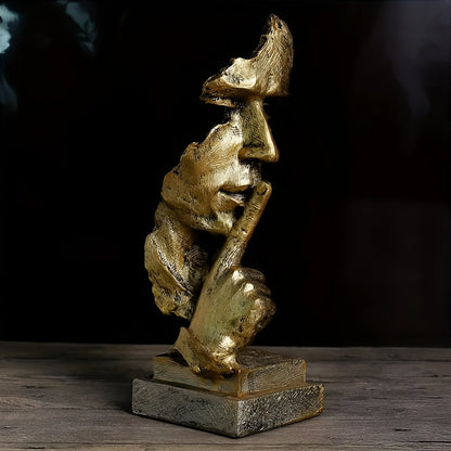 Abstrakt Tenkerskulptur – Moderne Dekorfigur i Harpiks | Perfekt for Stue og Kontor