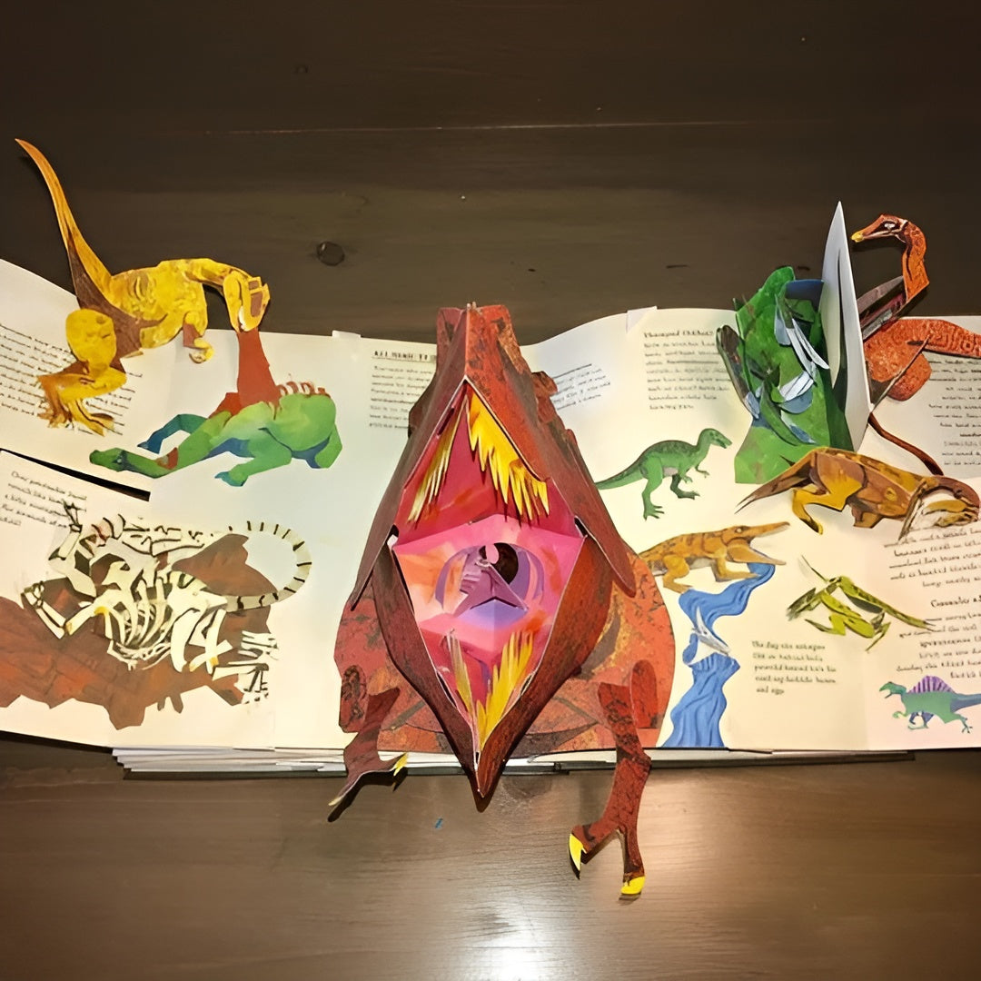1 x 3d-Pop-up-Bok Med Dinosaurer – En Magisk Opplevelsesbok For Nysgjerrige Barn