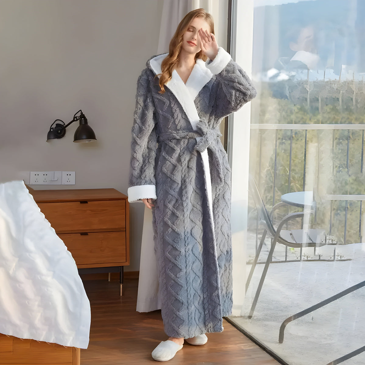 Pauliana Badekåpe – Koselig, Ultramyk Flanell-badekåpe for Dame