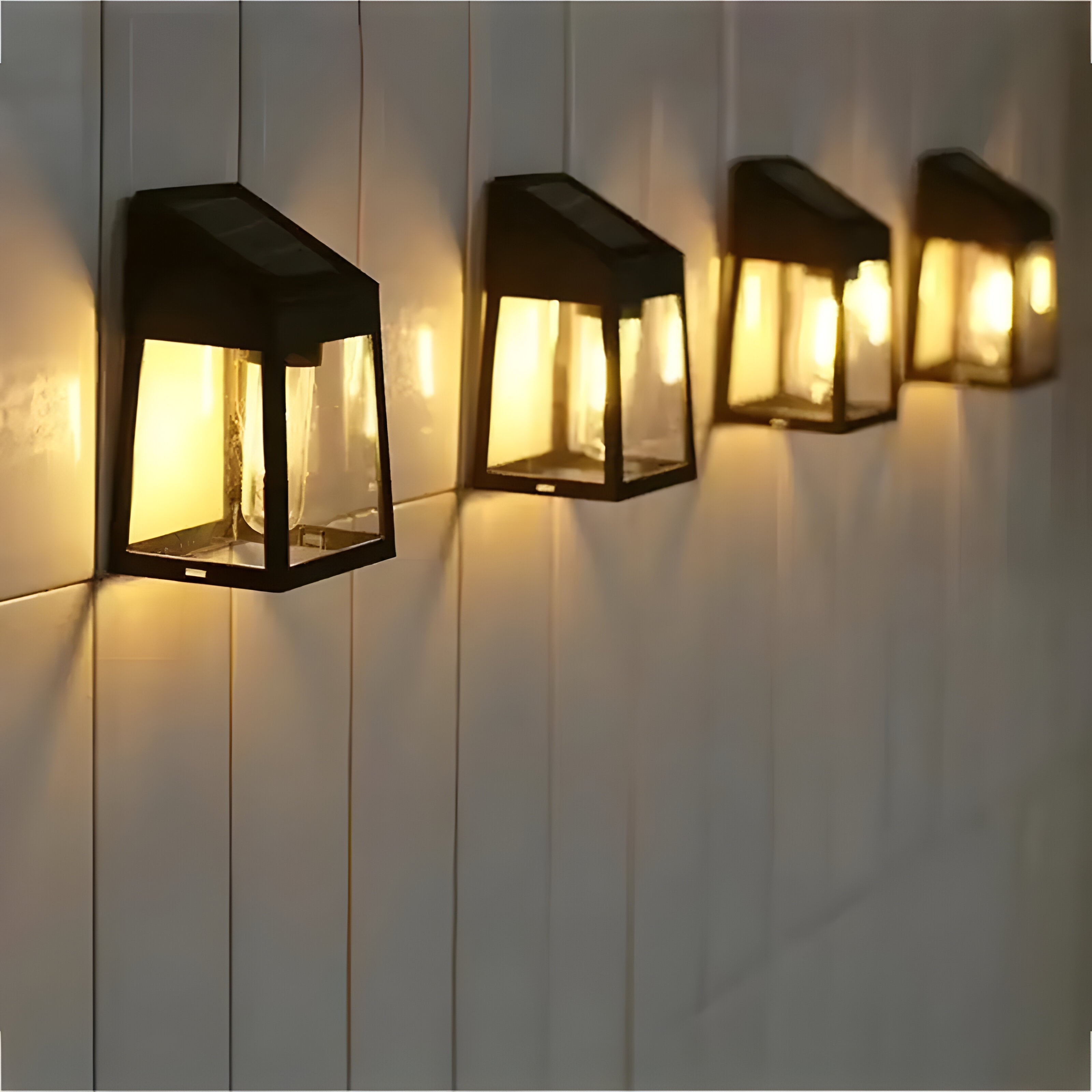 Solcellelamper - Oppladbare Led-hagelamper, Værbestandige Utelamper(2 stk)