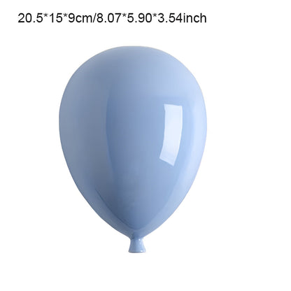 Keramisk Ballong Veggdekorasjon – Moderne og Dekorativ | Stilfull Hjemmedekor for Stue og Soverom