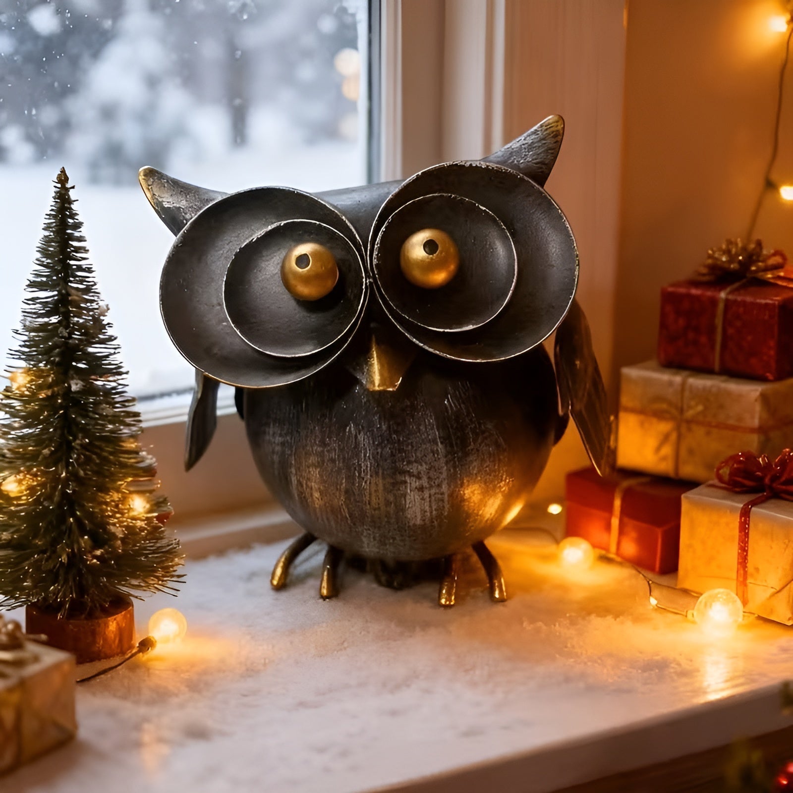 Uglefigur I Metall – Rustikk Og Dekorativ | Stilig Dekorasjon For Hus Og Hage