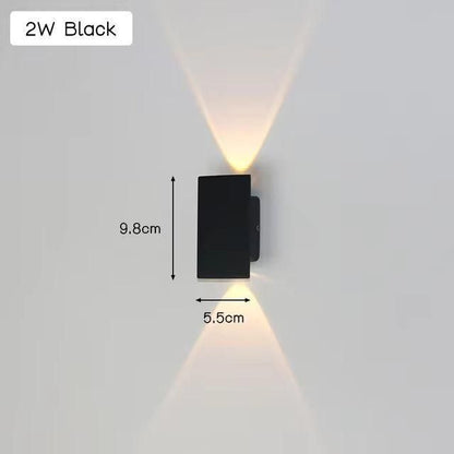 Bilde av Velheim - Moderne Værbestandig Led-vegglampe i Aluminium for Utendørs Bruk fra Velisse