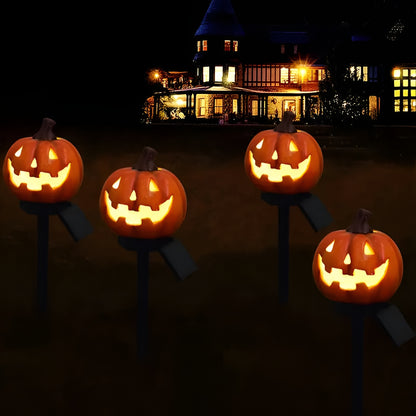 Halloween Solcellelykt i Gresskarform – Dekorativ LED Hagebelysning | Perfekt for Hage, Terrasse og Balkong