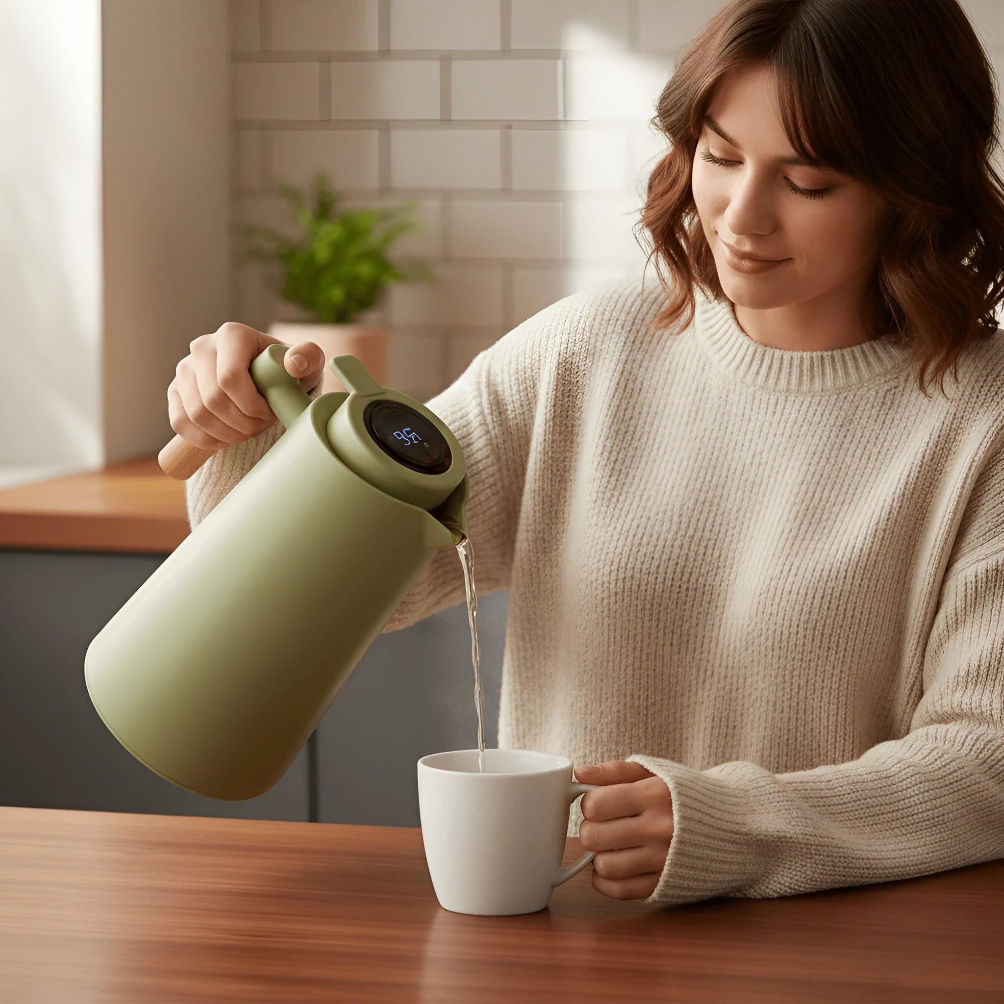 Lattea Pure Termoskanne – Lekkasjesikker Og Slitesterk | Stilfullt Design I Rustfritt Stål