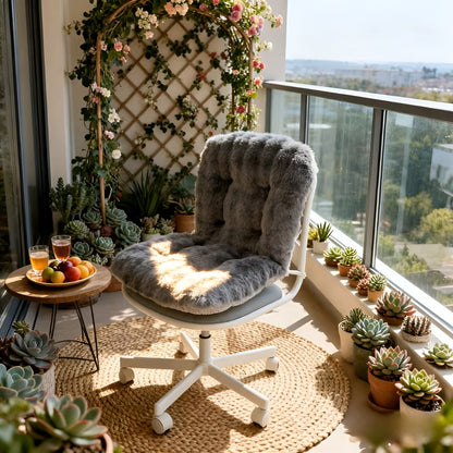 Mykt Setepute Av Kunstpels – Ekstra Tykt Og Koselig | Perfekt For Stol Og Sofa - Stol- og sofaputer