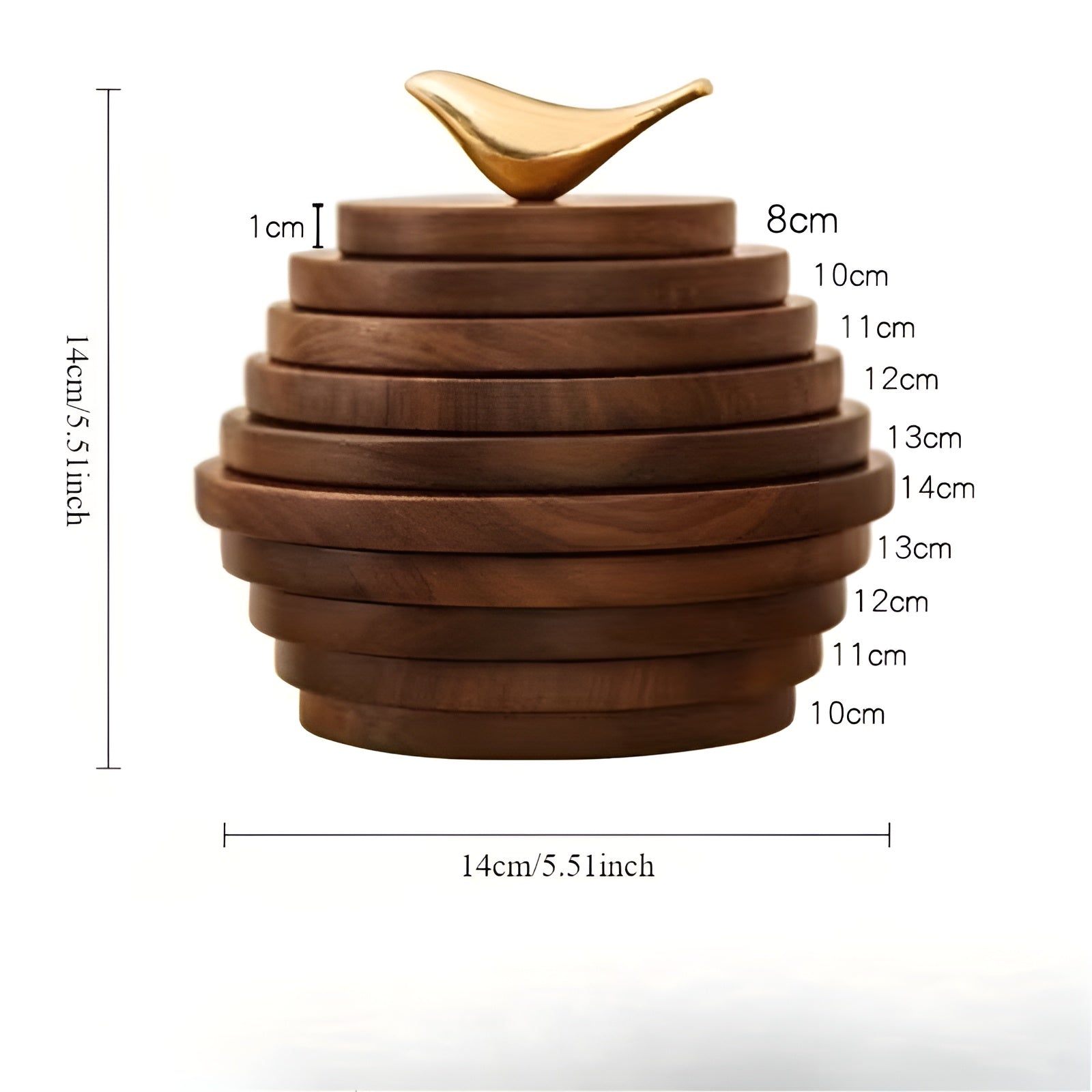 Bordunderlag Av Svart Valnøttre – Varmebestandig Og Elegant | Beskytter Bord Og Arbeidsflate