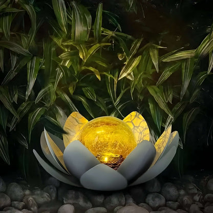 Lysflora – Solcelle Hagebelysning i Lotusdesign (LED)