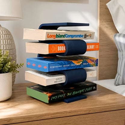 Skulpturell Bokholder – Moderne 3D-printet Design | Stilfull Dekor til Skrivebord og Hylle