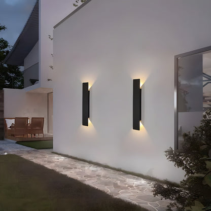 Bilde av Velheim - Moderne Værbestandig Led-vegglampe i Aluminium for Utendørs Bruk fra Velisse