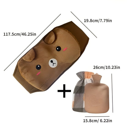 Varmtvannsflaske for Midje og Rygg – Avslappende og Lindrende Varme | Gjenbrukbar og Enkel å Bruke