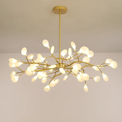 Lysekrone med Grenform – Elegant og Stemningsfull | Ildflue-effekt for Koselig Belysning