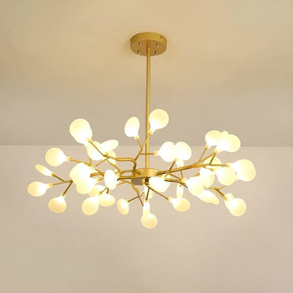 Lysekrone med Grenform – Elegant og Stemningsfull | Ildflue-effekt for Koselig Belysning