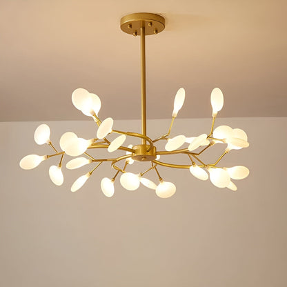 Lysekrone med Grenform – Elegant og Stemningsfull | Ildflue-effekt for Koselig Belysning