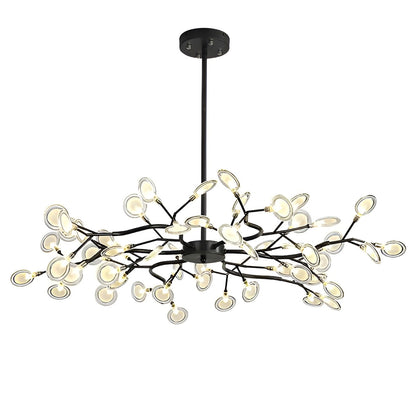 Lysekrone med Grenform – Elegant og Stemningsfull | Ildflue-effekt for Koselig Belysning