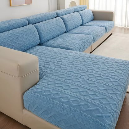 Fløyelssofaovertrekk Med Diamantmønster – Mykt Og Luksuriøst | Passer Perfekt Til Alle Sofaer