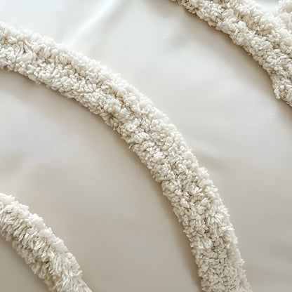 Boho Sengetøysett – Mykt og Stilfullt | Mikrofiber med Tuftet Design