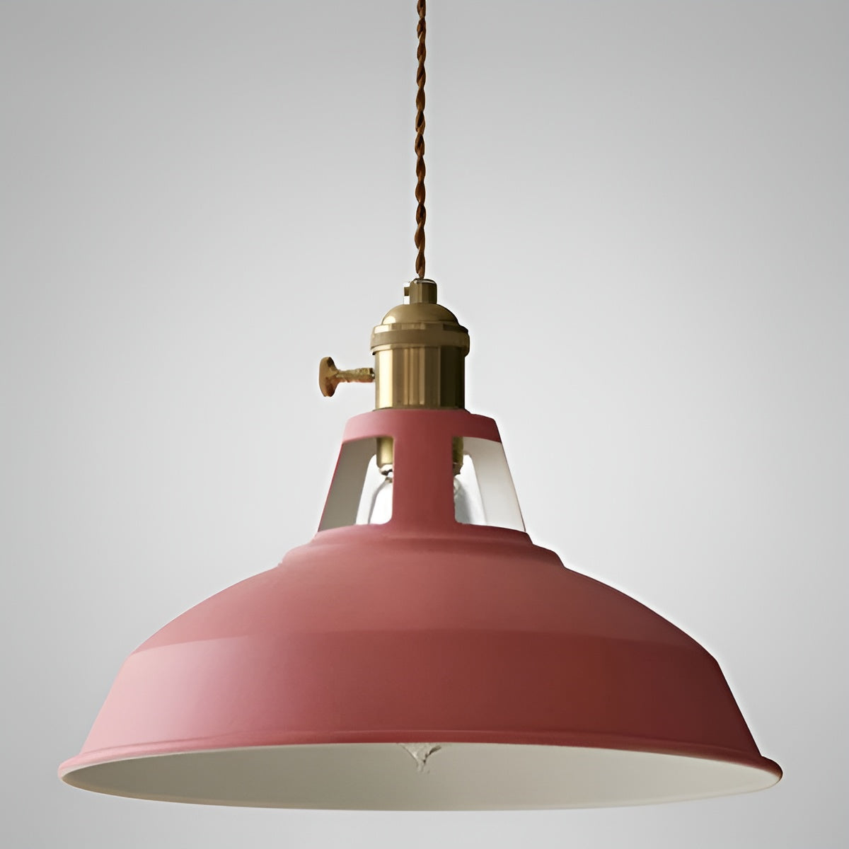 Industriell Retro-Pendellampe – Vintage og Dekorativ | Perfekt for Hjem og Restaurant - Rød - Lysarmaturer for tak