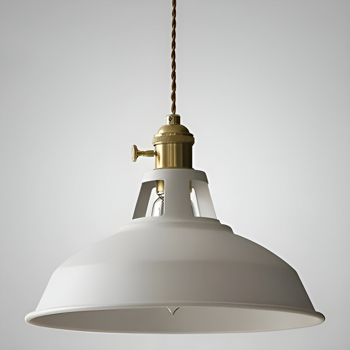 Industriell Retro-Pendellampe – Vintage og Dekorativ | Perfekt for Hjem og Restaurant - Hvit - Lysarmaturer for tak