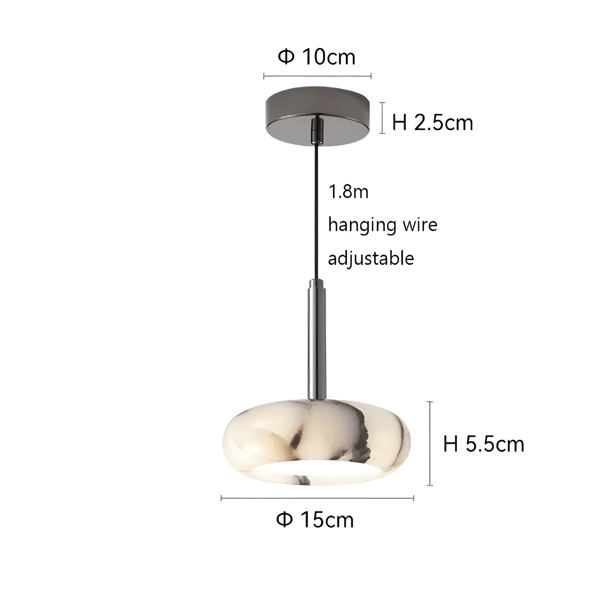 Led-pendellampe I Marmor – Stilig Accentbelysning | Perfekt For Oppholdsrom - Lysarmaturer for tak