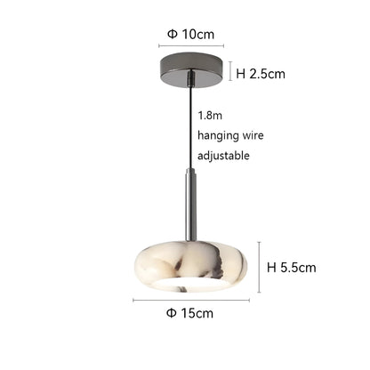 Led-pendellampe I Marmor – Stilig Accentbelysning | Perfekt For Oppholdsrom - Lysarmaturer for tak