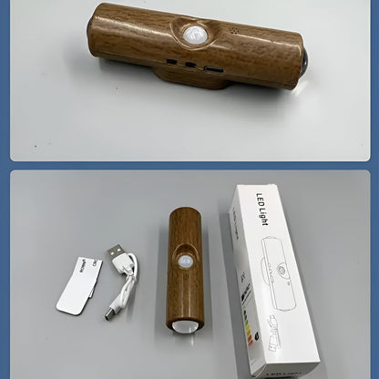 Led-nattlys Med Bevegelsessensor (6-pk) – Dimmbar & Rgb | Usb-lading, 3 Lysfarger, Perfekt For Gang, Trapp Og Stue